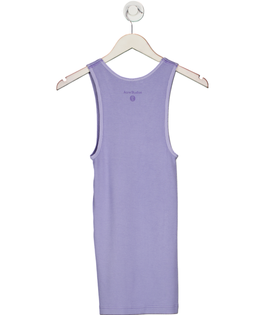 Acne Studios Lilac Ribbed Longline Tank UK XS