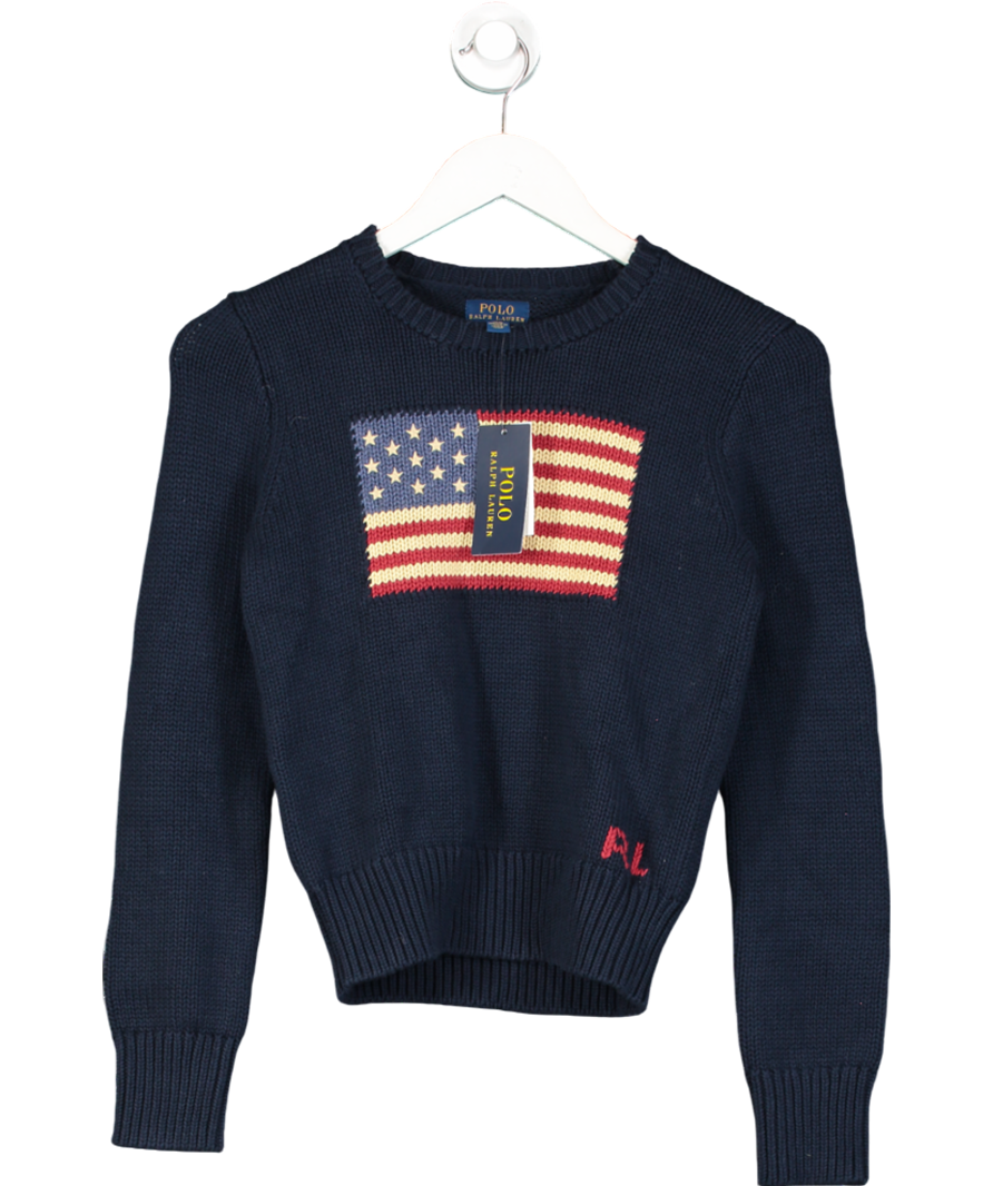 Polo Ralph Lauren Blue The Iconic Flag Jumper 12 Years