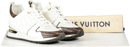 Louis Vuitton White / Monogram Run Away Trainers UK 3.5 EU 36.5 👠