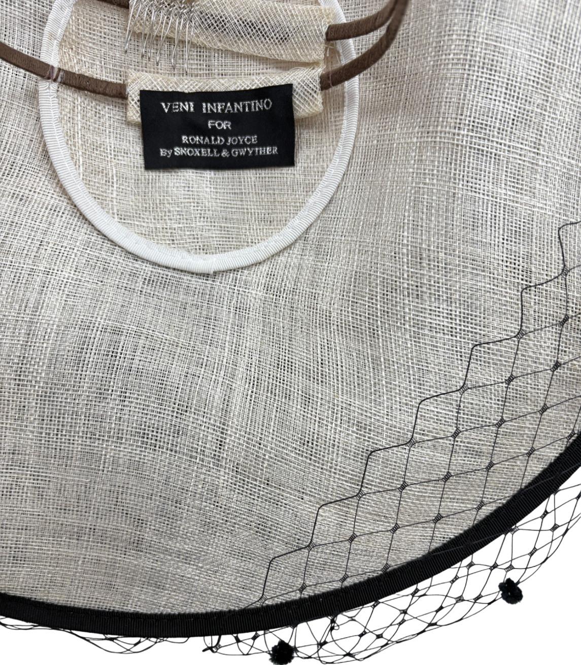 Veni Infantino Cream Snoxall & Gwyther Large Fascinator