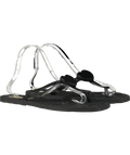 Yves Saint Laurent Shoes Black Rubber Flip Flops Thong With Heart UK 8 EU 41 👠