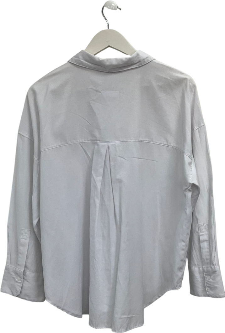 ZARA White Cotton Blend Shirt UK XL