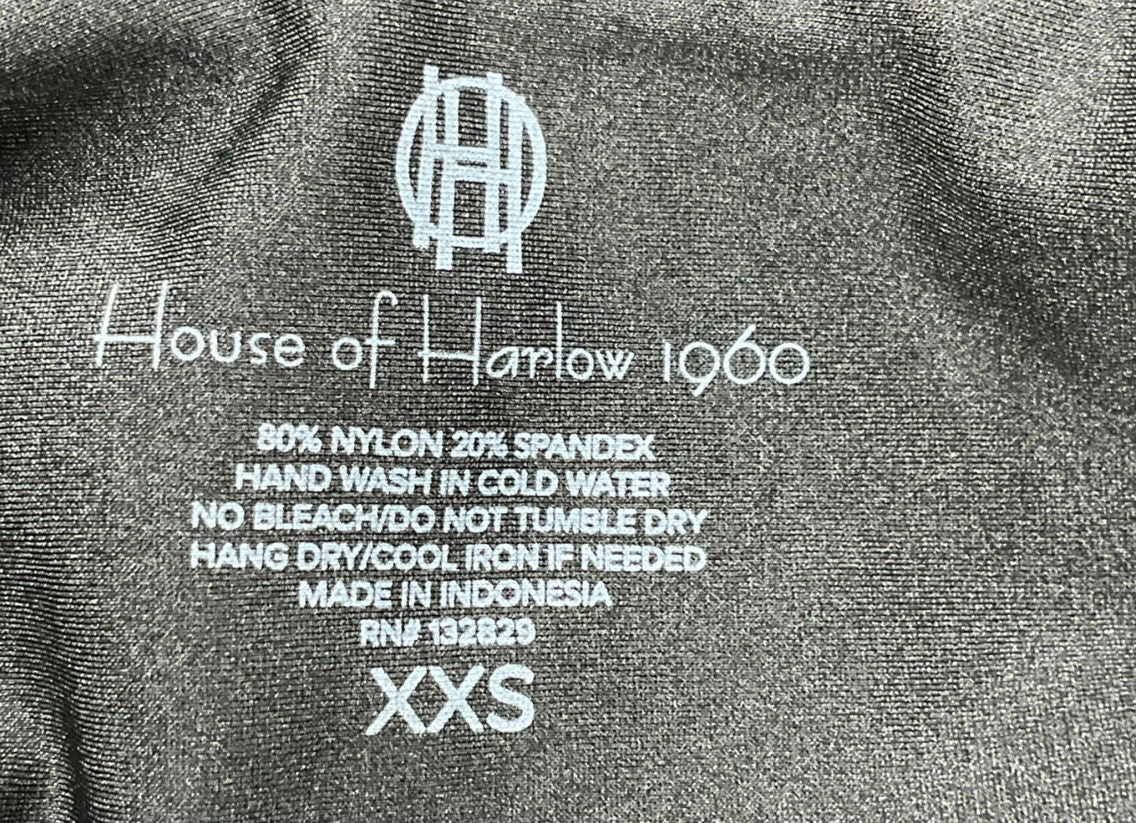 House of Harlow 1960 Black Bow Bikini Bottoms UK XXS