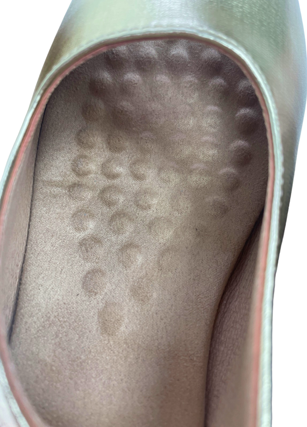 Cushion Walk flexible Comfort padded Gold Wedge Heel Sandals EU 40 UK 7