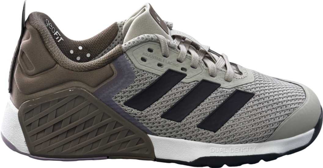 ADIDAS Beige Dropset 3 Running Shoes, Wonalu/grey UK 5 EU 38 👠