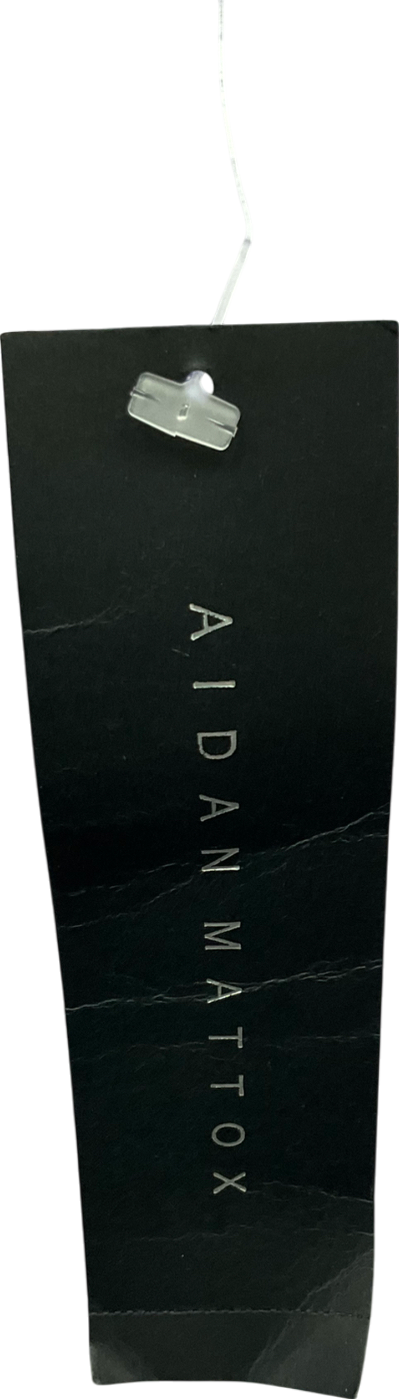 Aidan Mattox Blue Pleated Maxi Dress UK 6