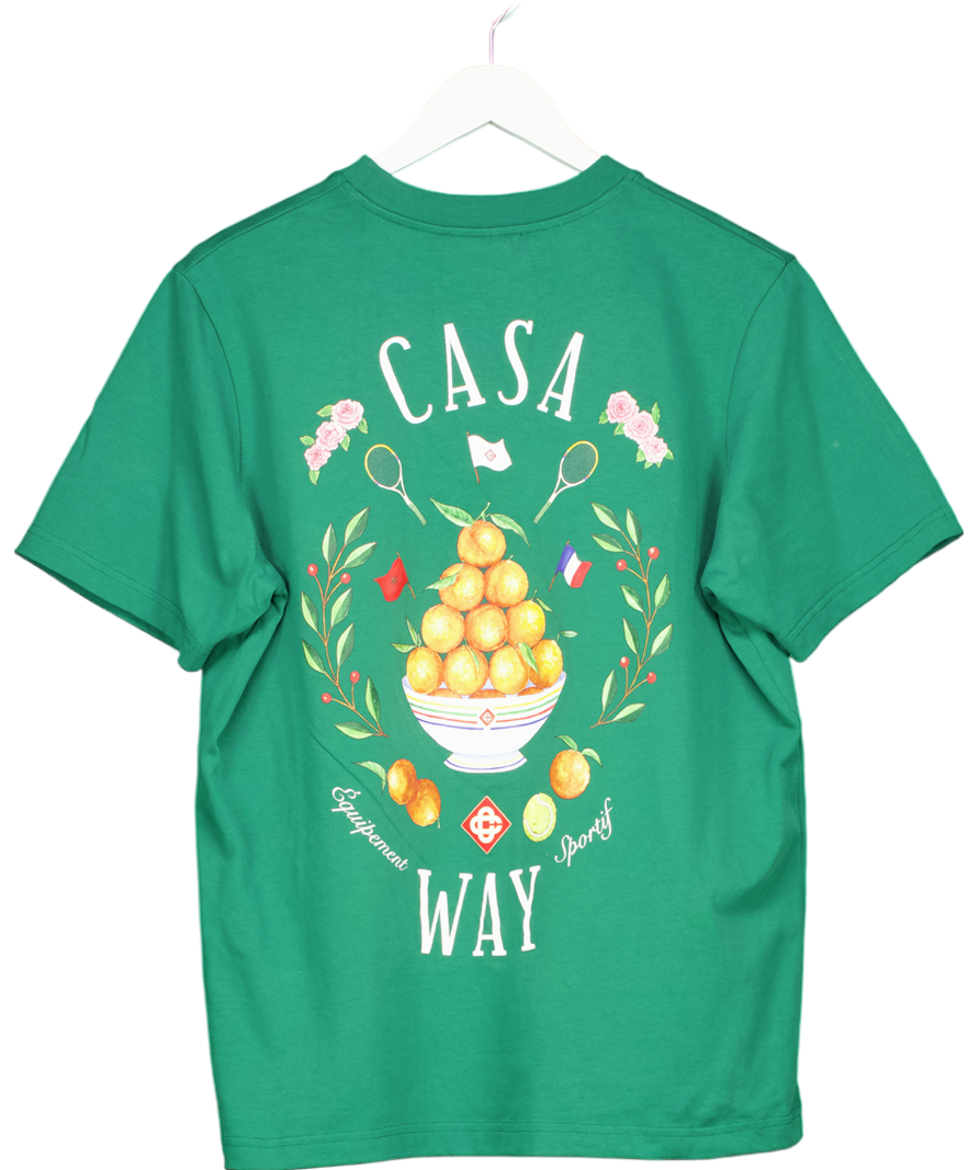 CasaBlanca Green Casa Way T-shirt UK L