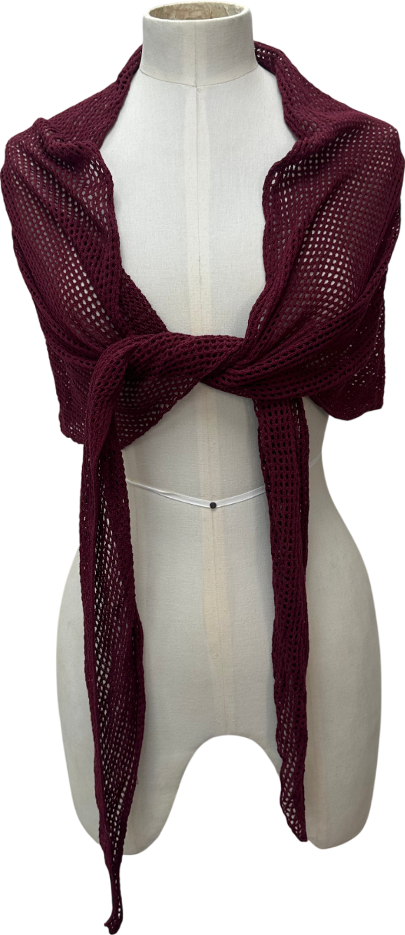 Mars the Label Burgundy Throw Over UK S/M