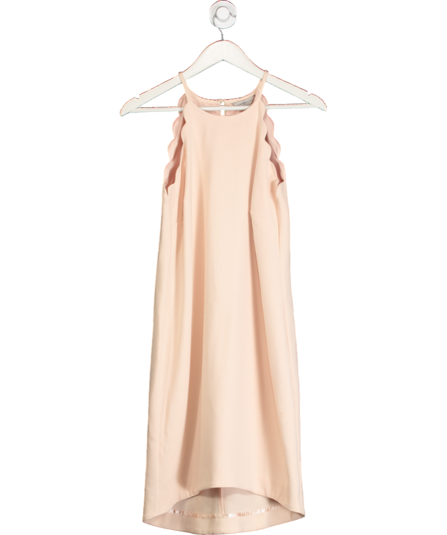 M&S Blush Pink Scalloped Edge Shift Dress UK 10