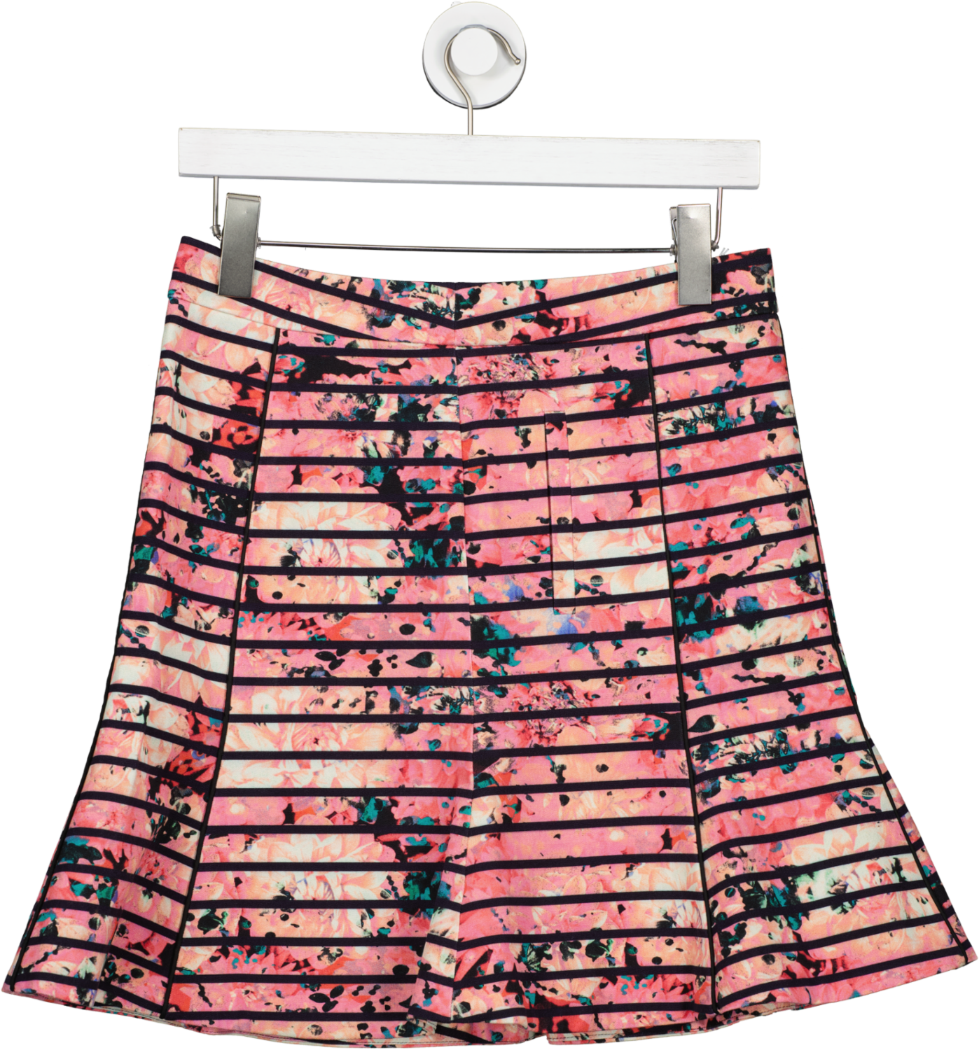 Banana Republic Pink Bella Trumped Floral Skirt Uk 8-10 Petite