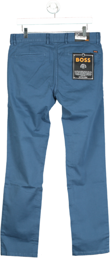 BOSS Blue Chino Slim Trousers W32