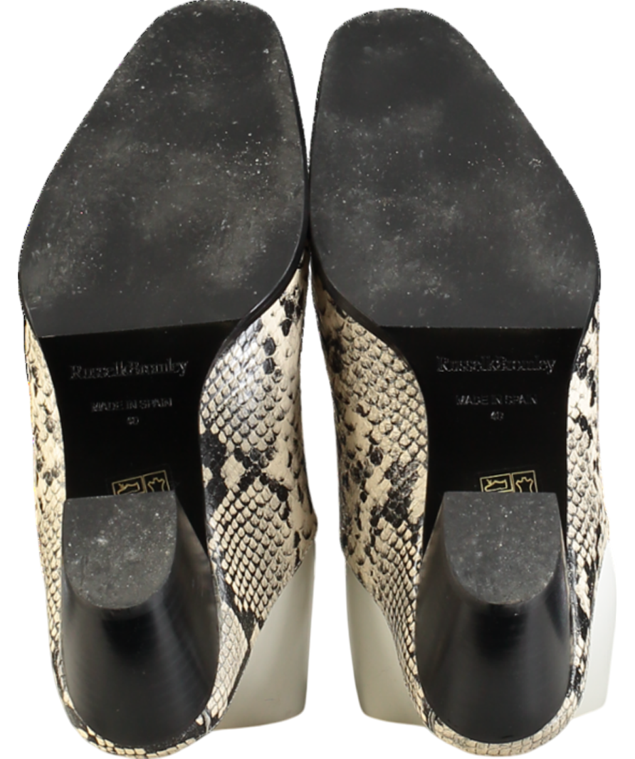 Russell & Bromley Beige Betton Western Mule UK 7 EU 40 👠