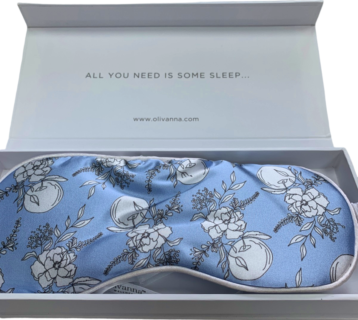 Olivanna Blue Satin Eye Mask One Size