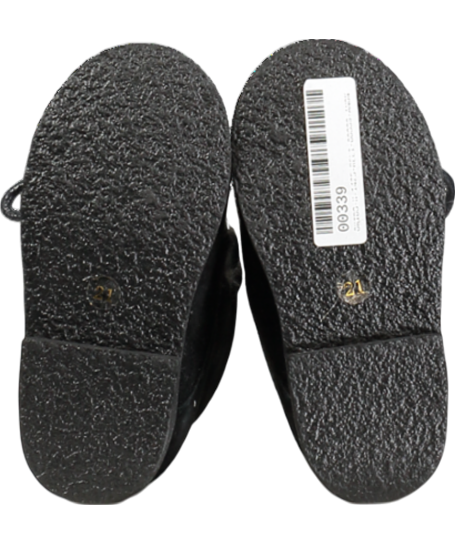 Black Suede Boots With Fur Lining UK 4.5 EU 21 👼