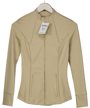 Wanderdoll Beige Long Sleeve Zip Ultimate Activewear Jacket UK S