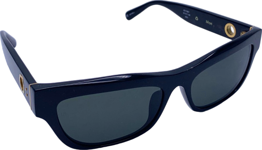 Linda Farrow Black Moe Sunglasses