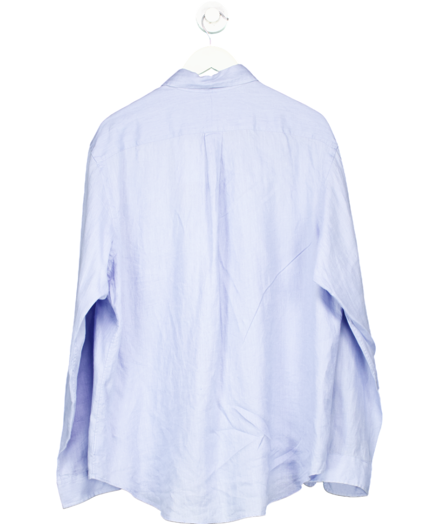 Ralph Lauren Blue Linen Shirt UK XL