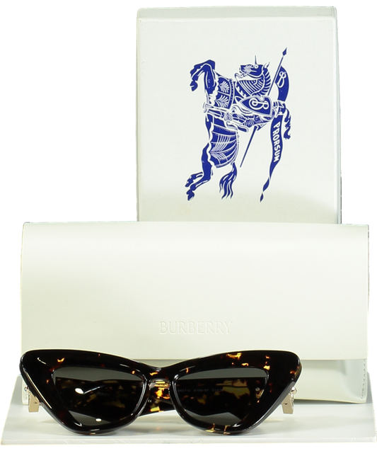 Burberry Dark Tortoise Cat-eye Be4421u Sunglasses in case & box