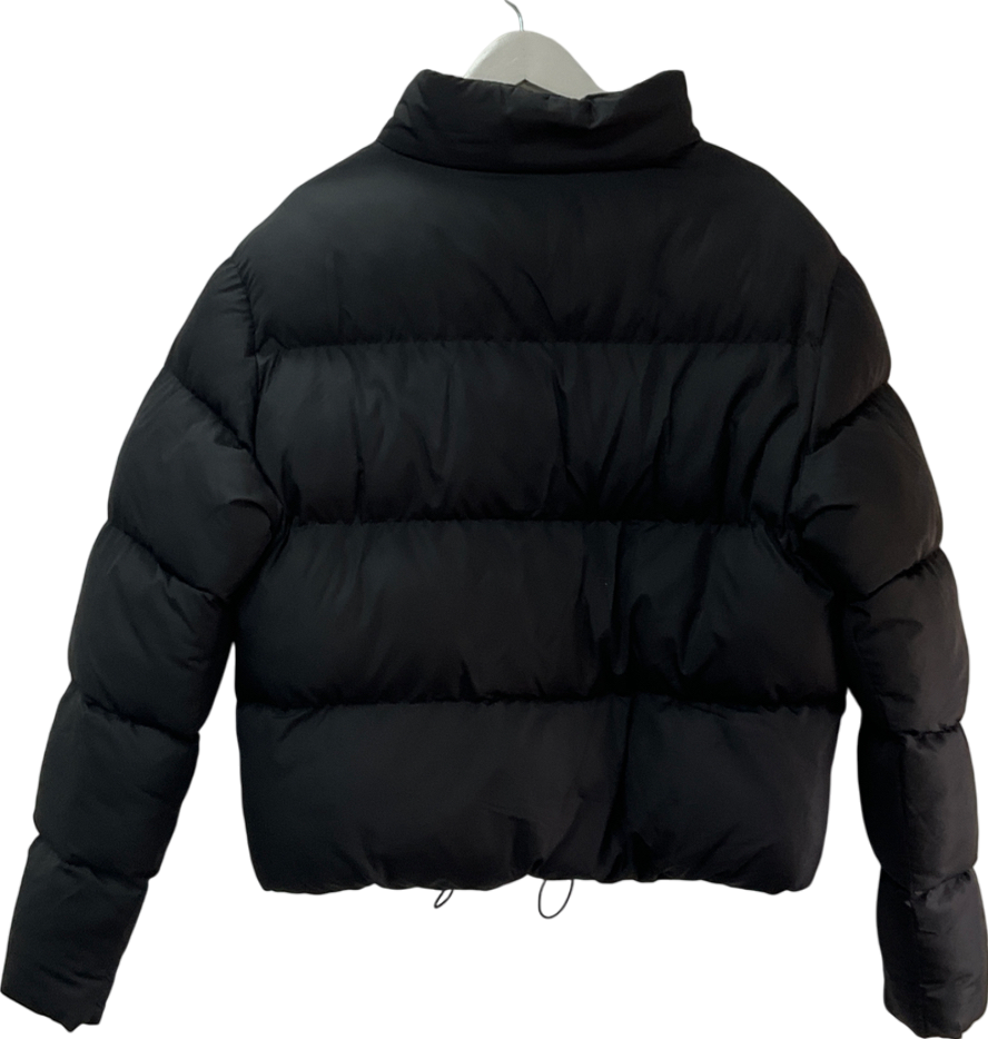 ASOS Black Cropped Puffer Jacket UK L
