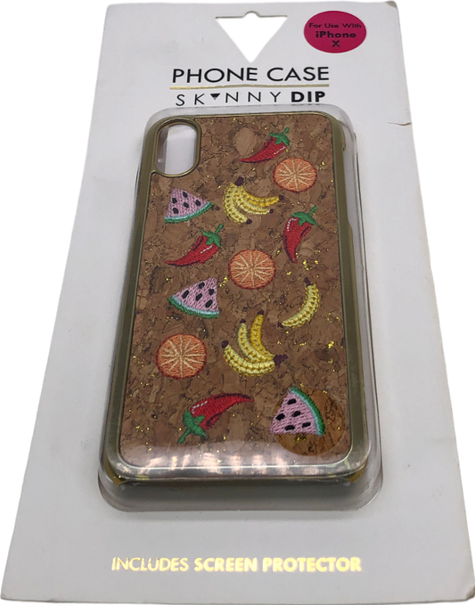 Skinnydip Brown Iphone X Fruit Salad Phone Case One Size