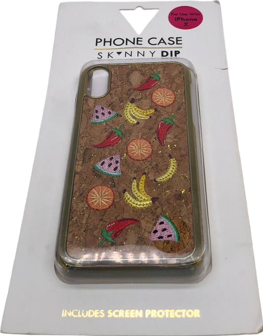 Skinnydip Brown Iphone X Fruit Salad Phone Case