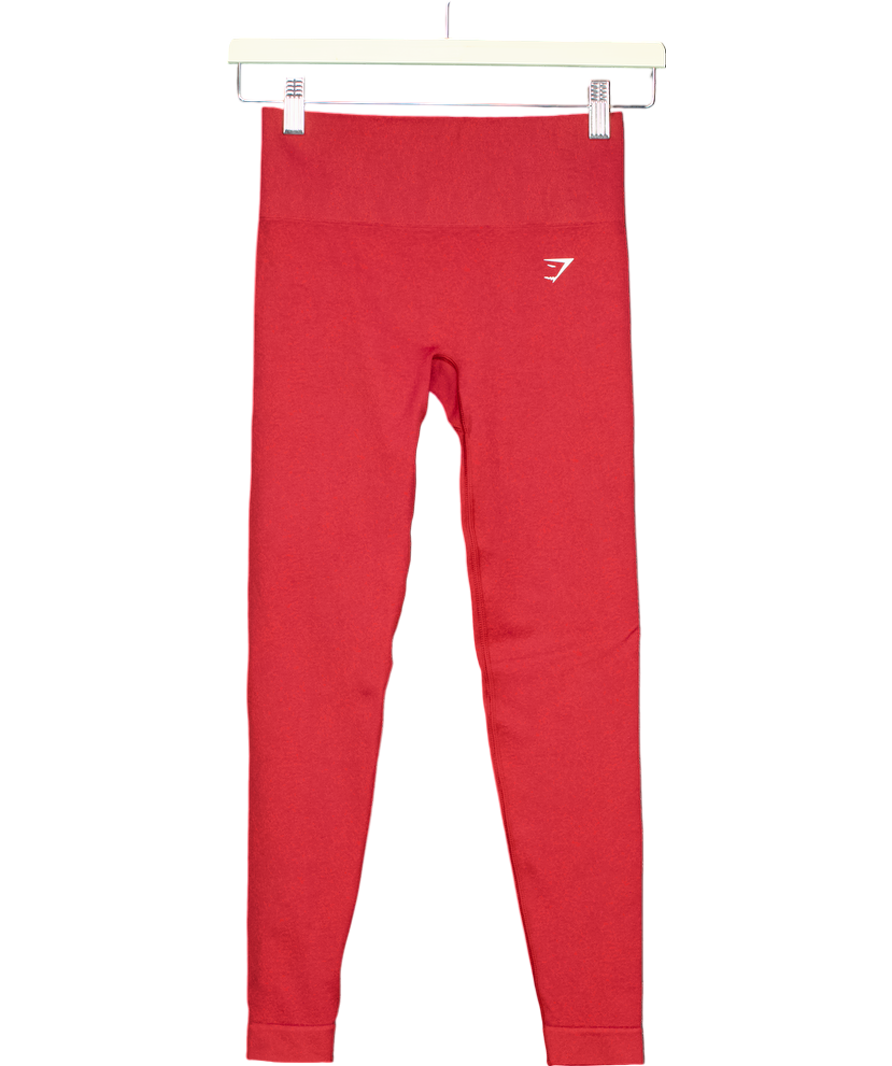 gymshark Red Adapt Fleck Seamless Leggings UK XS