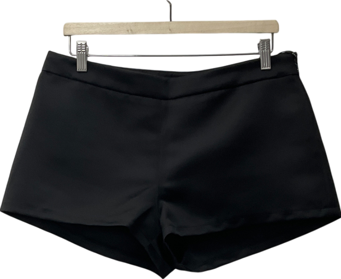 White Fox Black Tailored Shorts UK L