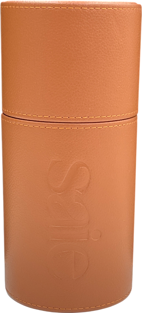 saie Faux Leather Brush Holder Brown One size