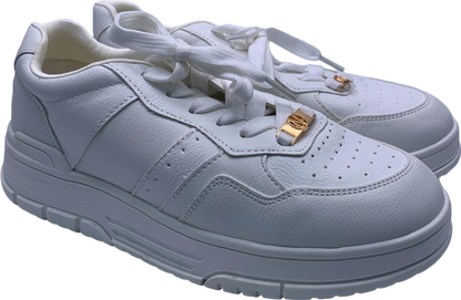 New Look White Leather Sneakers UK 4