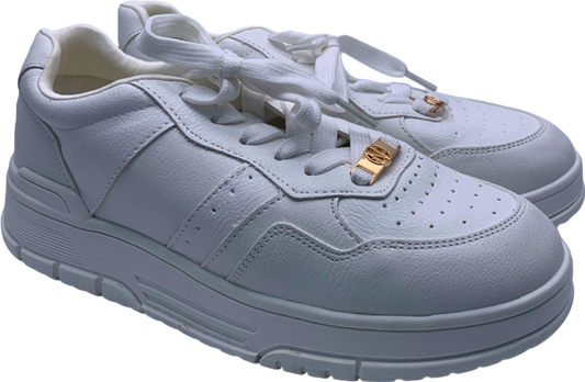 New Look White Leather Sneakers UK 4