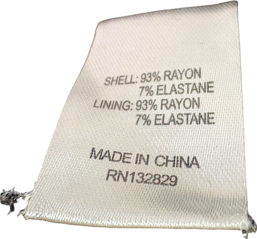 Refined Black Ribbed Cold Shoulder Dress UK S