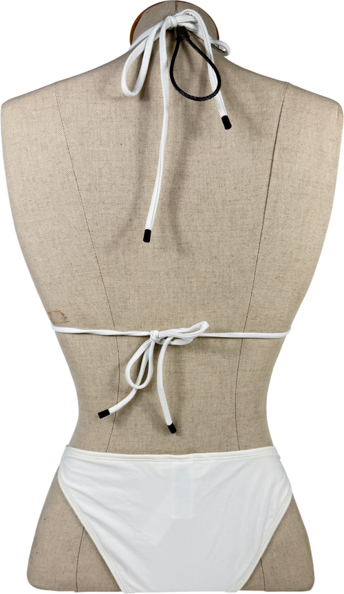 Accessorize White Fan Embellished Bikini UK 8