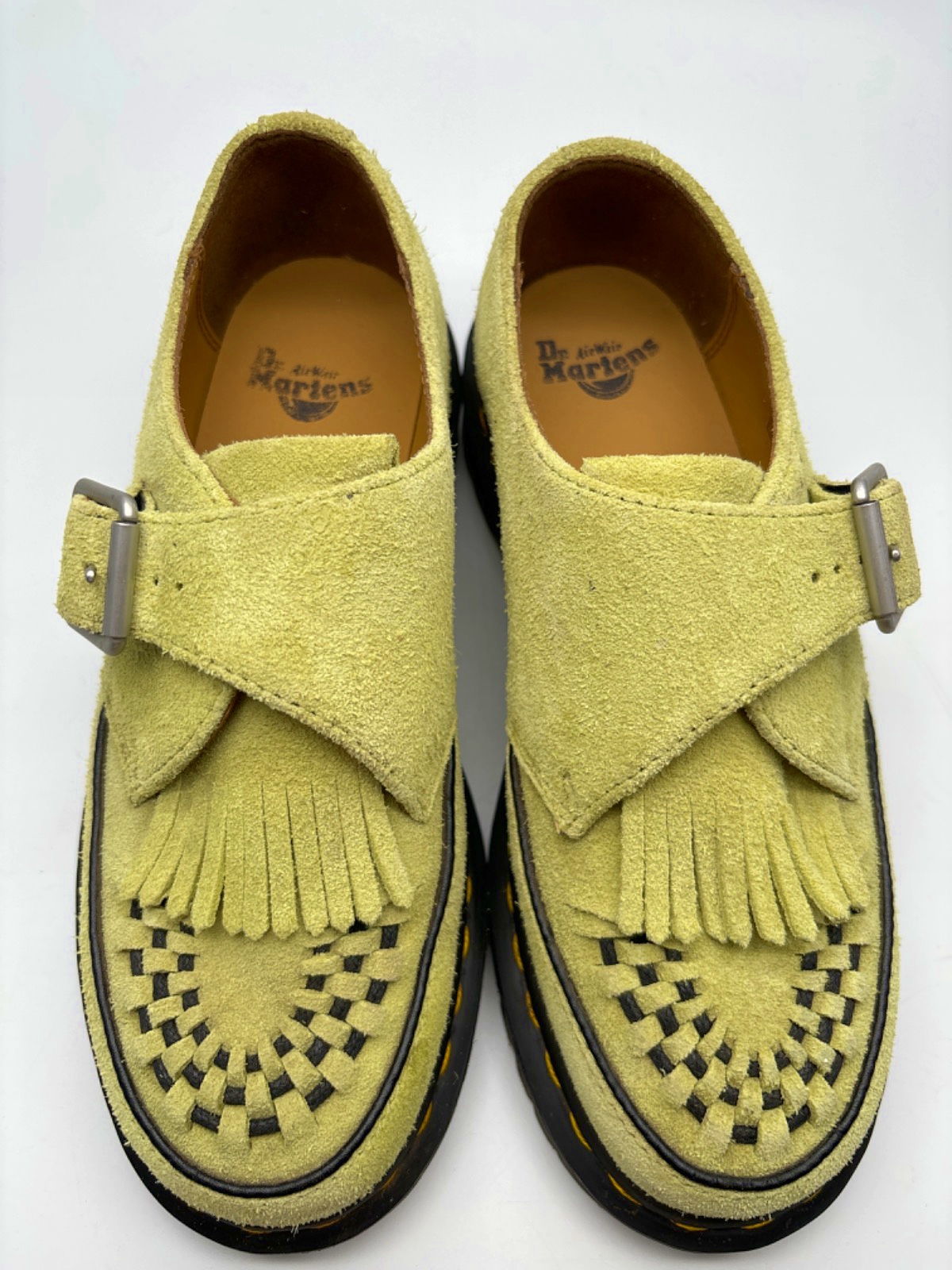Dr Martens Yellow Suede Baynes Shoes UK 4