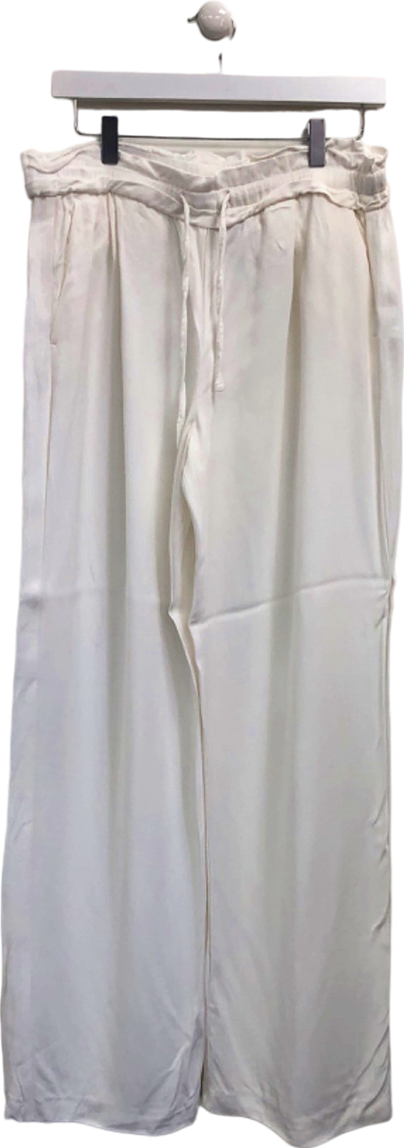 Reiss Ivory Wide Leg Trousers UK 12