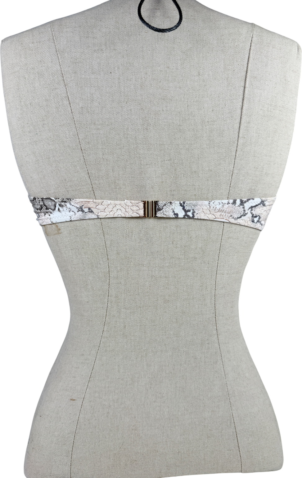 Melissa Odabash Cream Prague Lizard Bikini Top UK 10
