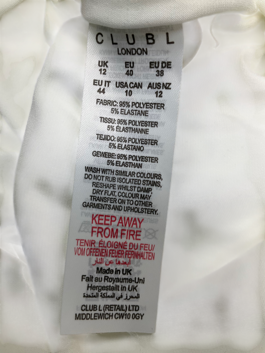 Club L White Ruched Strapless Long Sleeved Split Maternity Maxi Dress UK 12