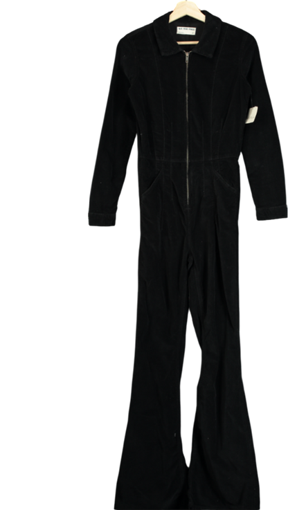 We The Free Black Jayde Cord Flare Jumpsuit UK 6