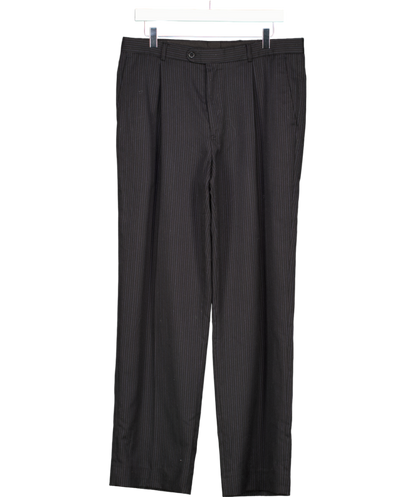 Armando Black Pinstripe Trousers W34