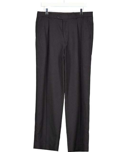 Armando Black Pinstripe Trousers W34