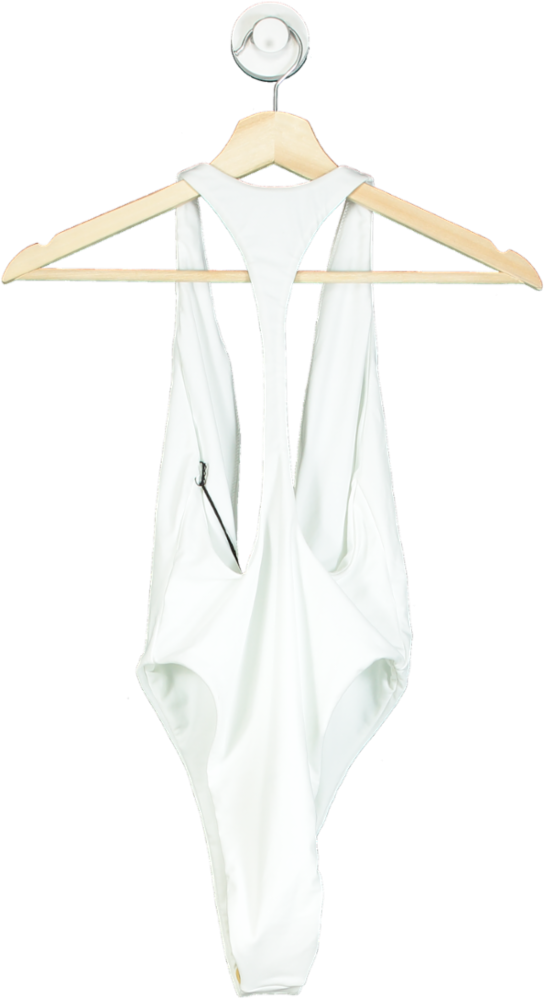 Love Wave White Plunge Swimsuit XS