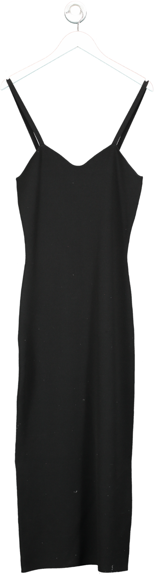 Nanushka Black Noa Knitted Mid-length Two Piece Dress UK M