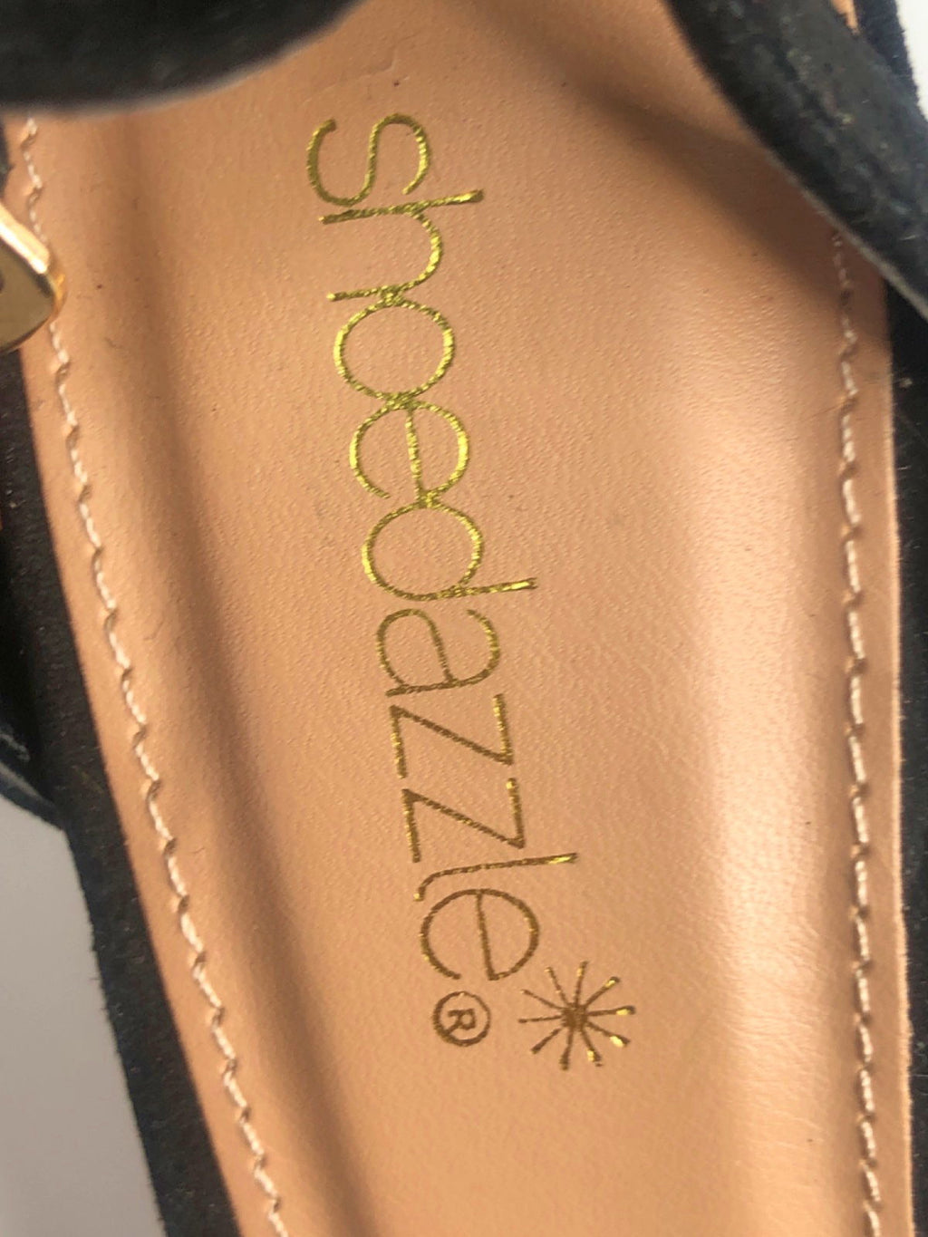 ShoeDazzle Black Mesh Heels UK 5