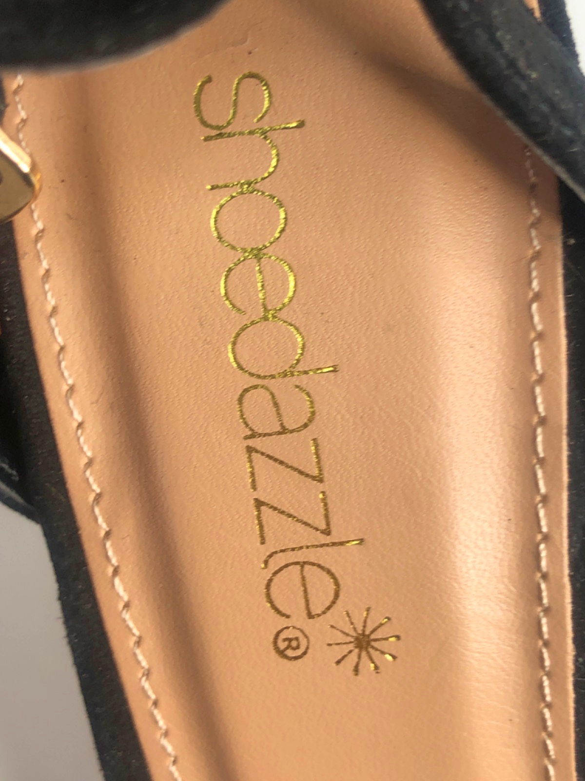 ShoeDazzle Black Mesh Heels UK 5