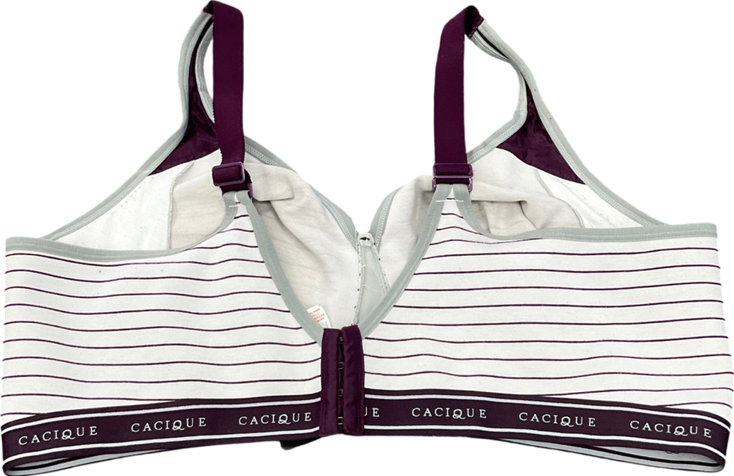 Cacique Grey Unlined Full Coverage No-wire Bra UK 48DD