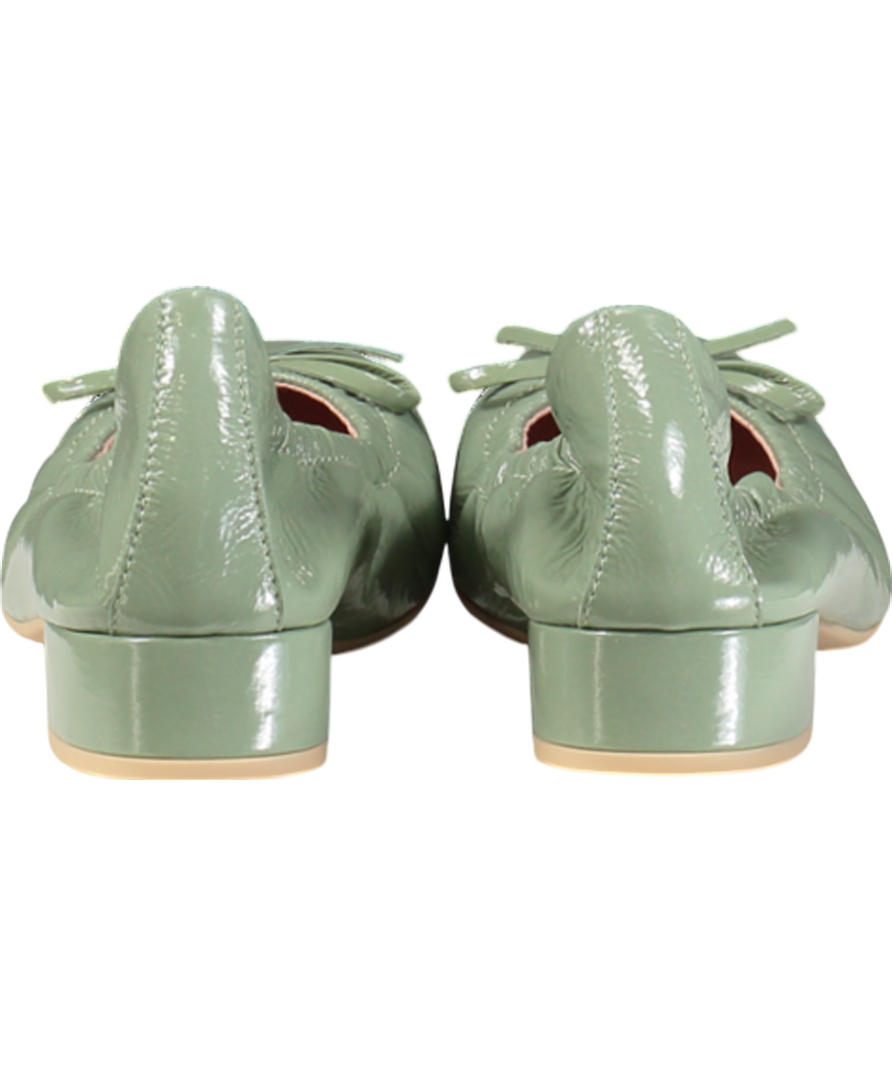 Pretty Ballerinas Green Gretschen Ballerina Pumps UK 8 EU 41 👠