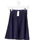 Karen Millen Navy Blue Knitted Mini Skirt UK XS