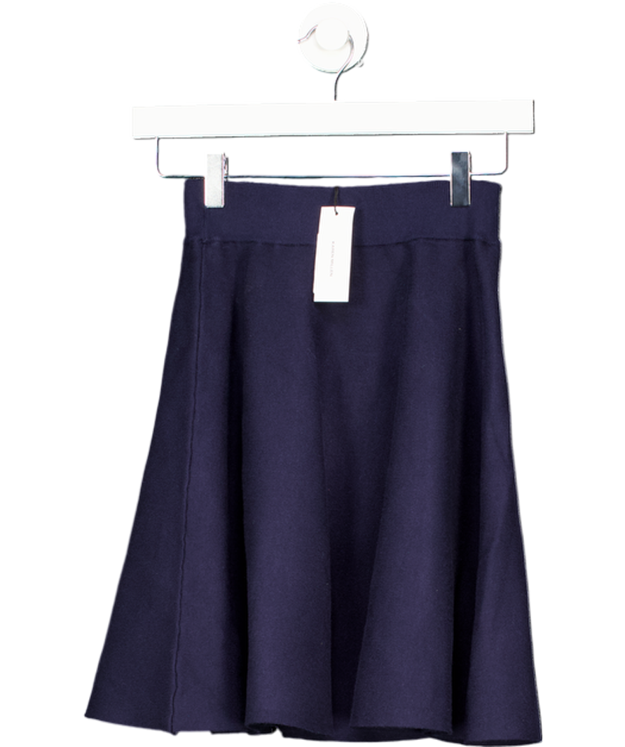 Karen Millen Navy Blue Knitted Mini Skirt UK XS