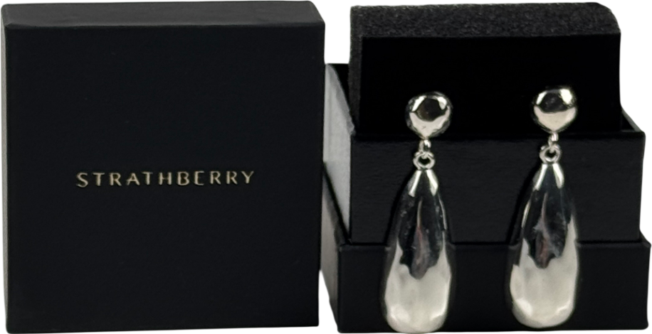 STRATHBERRY Metallic Jasmine Earring - Hammered Sterling Silver One Size