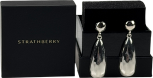 STRATHBERRY Metallic Jasmine Earring - Hammered Sterling Silver One Size