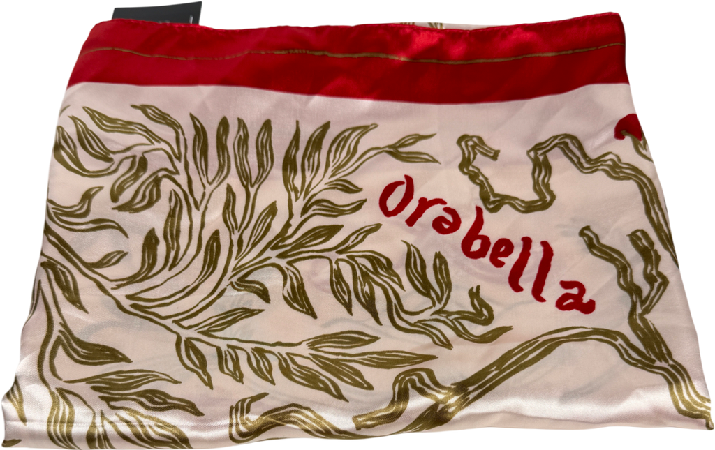 Orebella Red Signature Scarf One Size